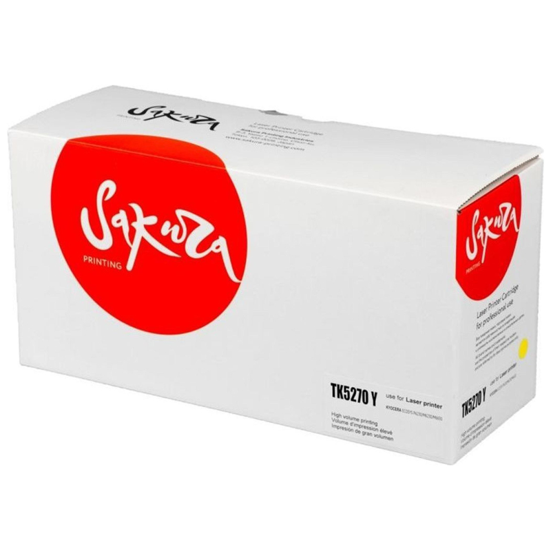Картридж лазерный SAKURA TK-5270Y жел. для Kyocera Mita ECOSYS M6230cidn
