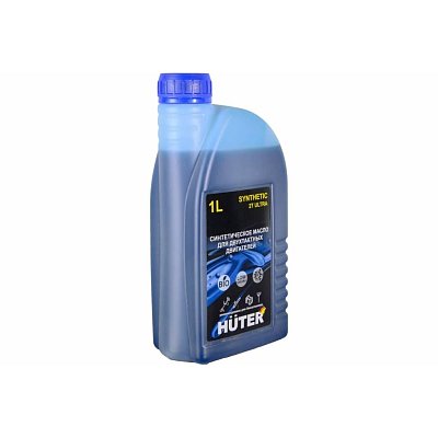 Масло 2Т ULTRA Huter синтетическое для двухтактных двигателей, 1 л 73/8/3/3