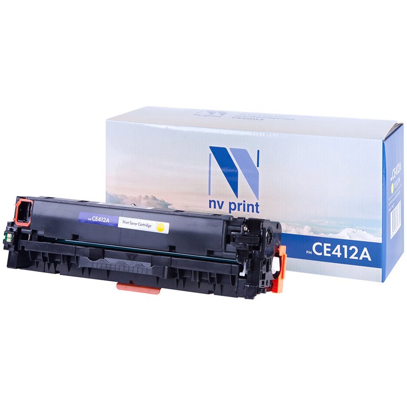 Картридж лазерный NV PRINT (NV-CE412A) для HP LJ M351a/375nw/451dn/475dn, желтый, ресурс 2600 страниц