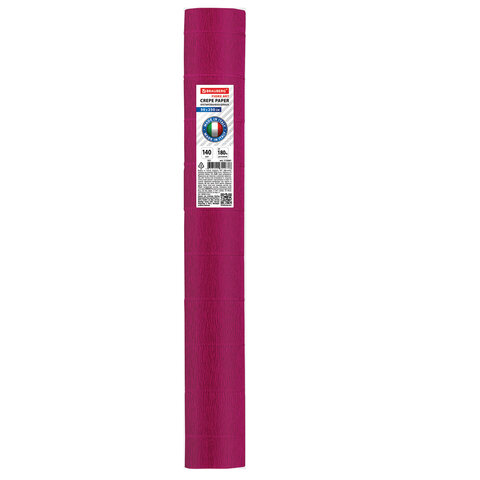 Бумага гофрированная (ИТАЛИЯ) 140 г/м2, алая (982), 50×250 см, BRAUBERG FLORE