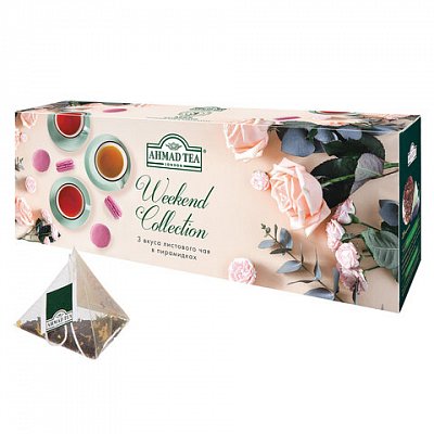 Чай Ahmad Tea Weekend collection ассорти 60 пакетиков в упаковке