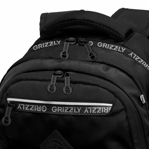 Рюкзак GRIZZLY школьный, анатомическая спинка, 2 отделения, для мальчиков, STYLE, 39×28х20 см