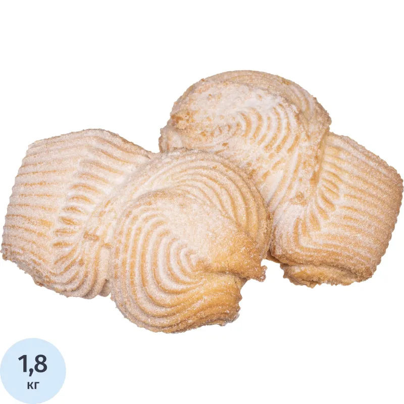 превью Печенье сдобное Наслада Хворост песочный, 1.8кг/уп