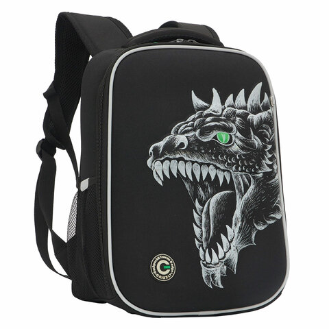 превью Ранец GRIZZLY анатомическая спинка, облегченный, для мальчиков, DRAGON, 37×26х16 см
