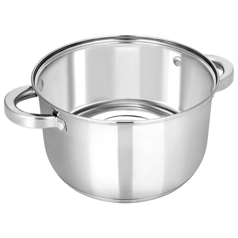 Кастрюля нерж Rondy 5.0л, D=23.5cм, SH07503