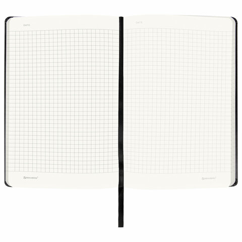 Блокнот А5 (130×210 мм), BRAUBERG ULTRA, балакрон, 80 г/м2, 96 л., клетка, черный