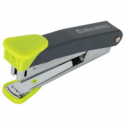 Степлер №10 металлический BRAUBERG «UNIVERSAL GT»до 16 листовс антистеплеромзеленый272752