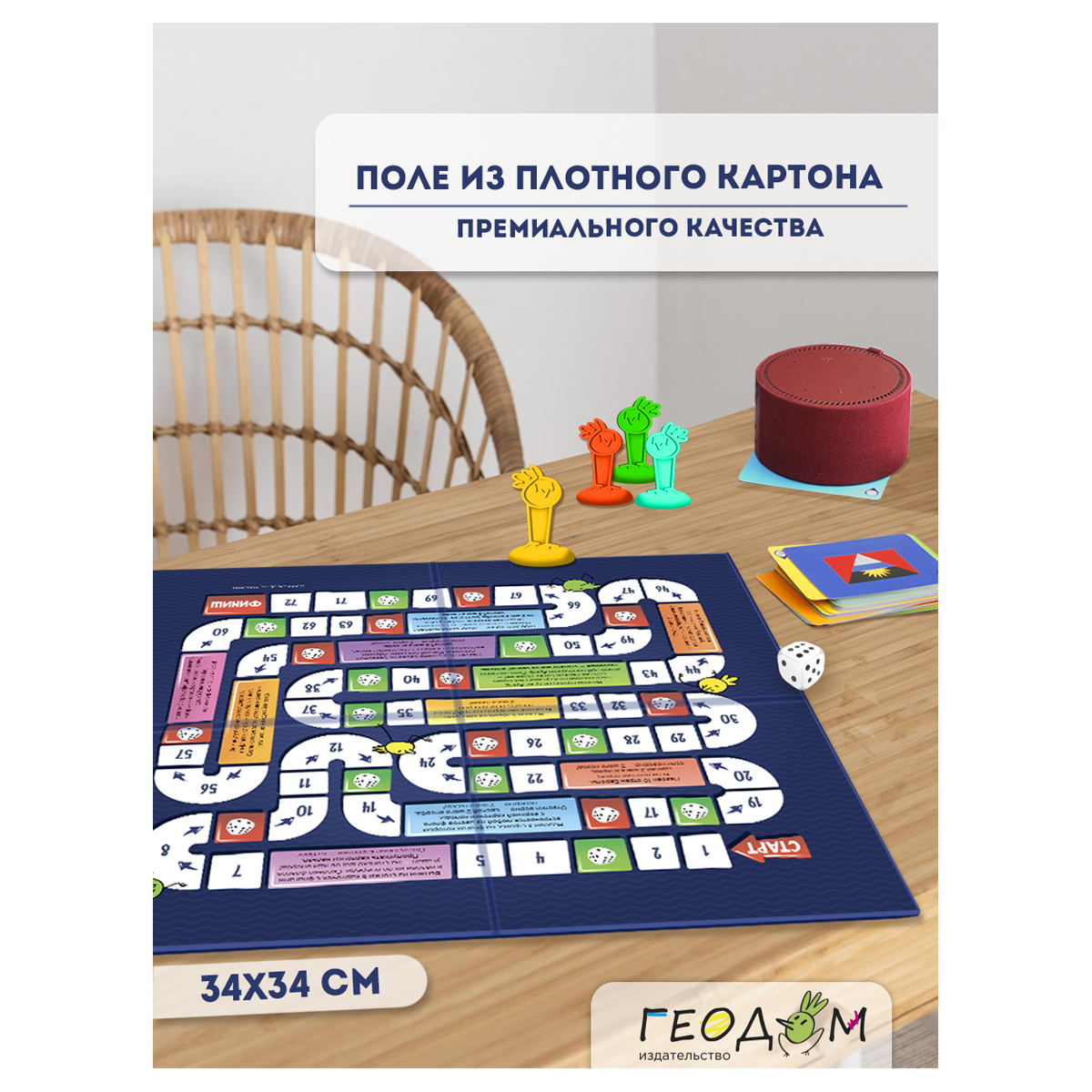 Игра настольная ГЕОДОМ «Мегафлагомания. Премиум», 200 карточек, картонная коробка