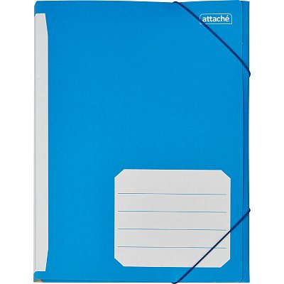 Папка на резинках Attache А4 картонная в ассортименте (400 г/кв.м, до 200 листов)
