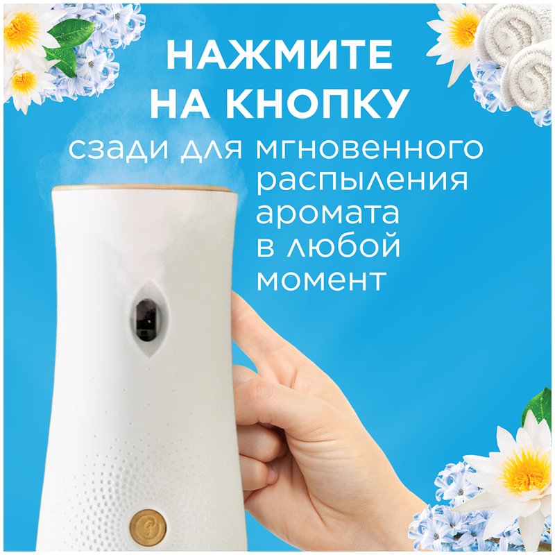 Комплект освежитель воздуха автоматич. и смен. блок Glade «Свежесть белья», 269мл
