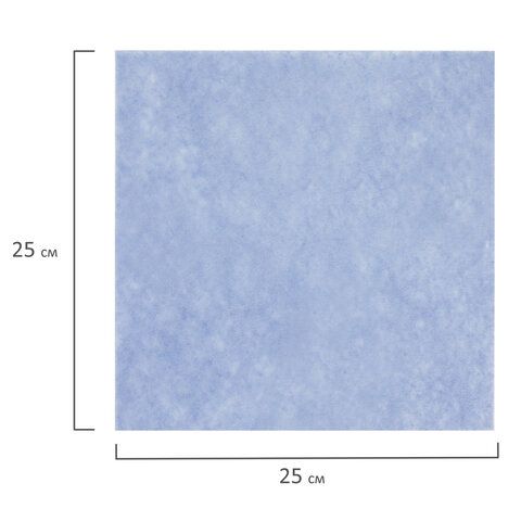 Салфетки ВИСКОЗНЫЕ универсальные MEDIUM, 25×25 см, КОМПЛЕКТ 5 шт., 80 г/м2, голубые, ЛЮБАША, К4122