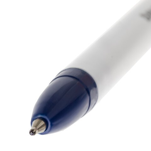 Ручка шариковая масляная BRAUBERG Stick Medium, СИНЯЯ, узел 1 мм, линия письма 0.5 мм
