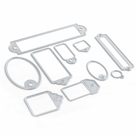 Ножи «Бирки» для Машинки для вырубки и тиснения ОС-5, 10 штук, ОСТРОВ СОКРОВИЩ, 663823