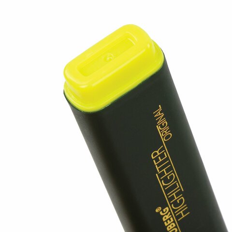 Текстовыделитель BRAUBERG «ORIGINAL», ЖЕЛТЫЙ, линия 1-5 мм