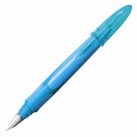 Ручка перьевая BIC «EasyClic», корпус голубой, иридиевое перо, сменный картридж, блистер