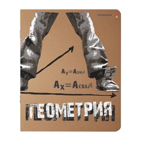 превью Тетрадь предметная «КРУТАЯ ТЕМА» 48 л., объемная печать, ГЕОМЕТРИЯ, клетка, АЛЬТ, 7-48-1101/05