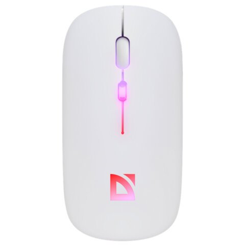 Мышь беспроводная DEFENDER TOUCH MM-997, USB, 3 кнопки+1 колесо-кнопка, оптическая, белая