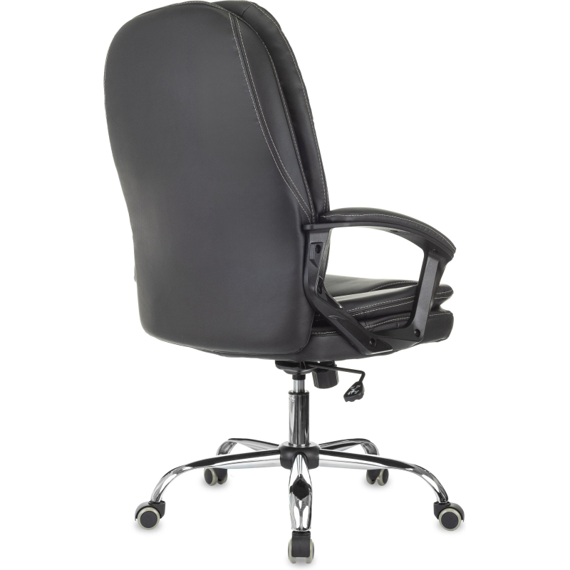 Кресло VB_EChair 668 TPU/SL черный экокожа крестов. металл хром