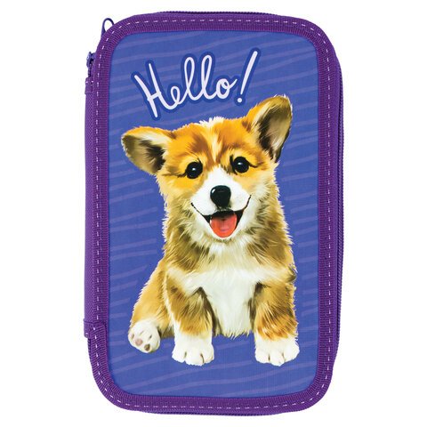Пенал BRAUBERG3 отделенияламинированный картон«Little Dog»19×11 см229214