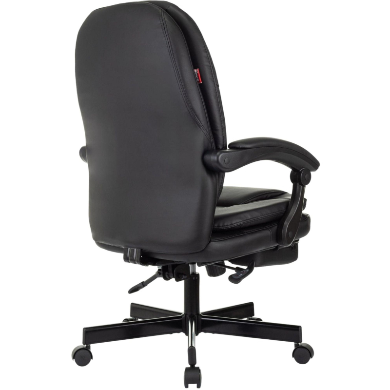 Кресло VB_EChair 668 PU P черный эко. кожа подст. для ног