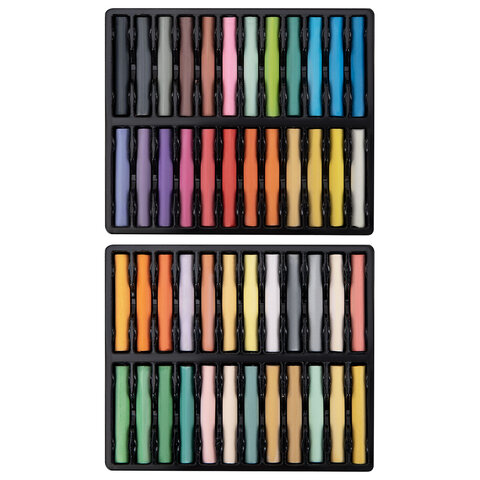 Пастель сухая художественная BRAUBERG ART «Летние ночи», 48 цветов, круглое сечение