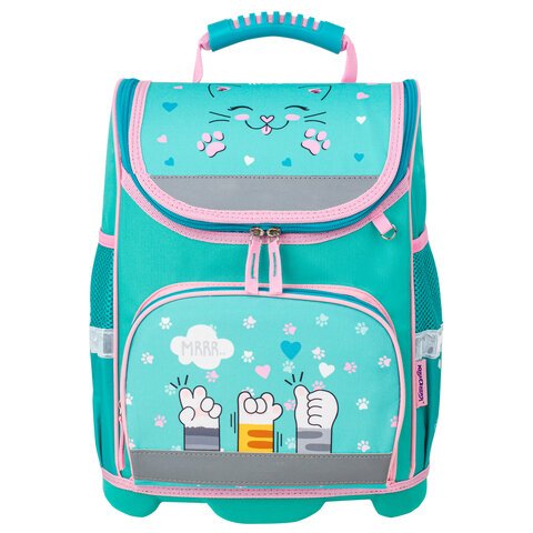 Ранец ЮНЛАНДИЯ «WISE» для начальной школыSoft paws37×29х15 см229946