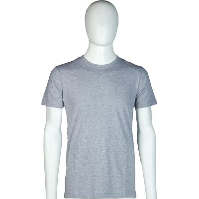 Футболка (160 г. ) с кор. рукавом серый меланж (ХХХХL)