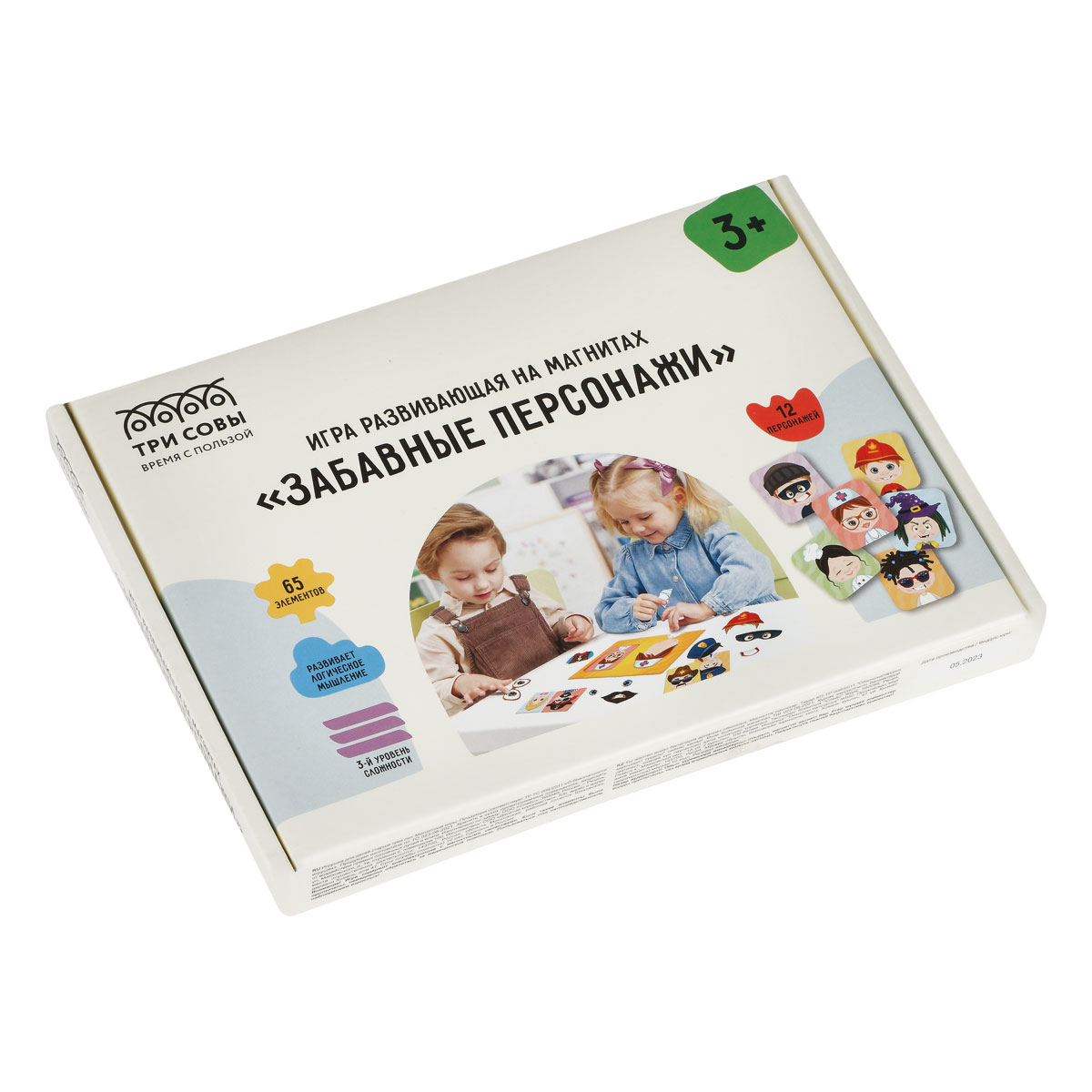 Игра развивающая на магнитах ТРИ СОВЫ «Забавные персонажи», 65 эл. 