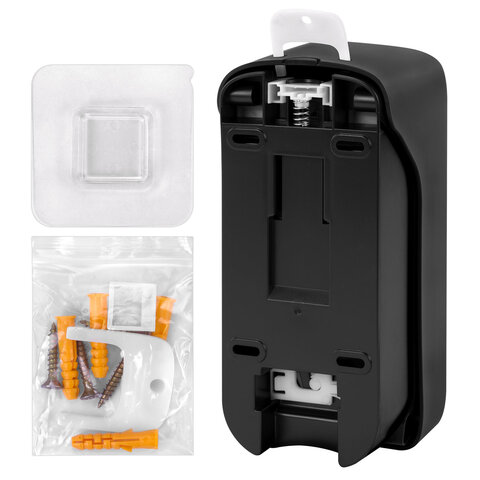 Дозатор для жидкого мыла LAIMA PROFESSIONAL PREMIUM BLACK, НАЛИВНОЙ, 0.5 л, черный, ABS-пластик