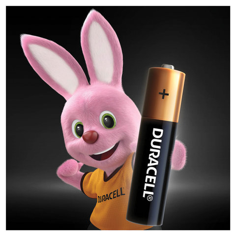 Батарейки Duracell AAA/286/LR03, 1.5В, алкалиновые, 4 шт. в блистере