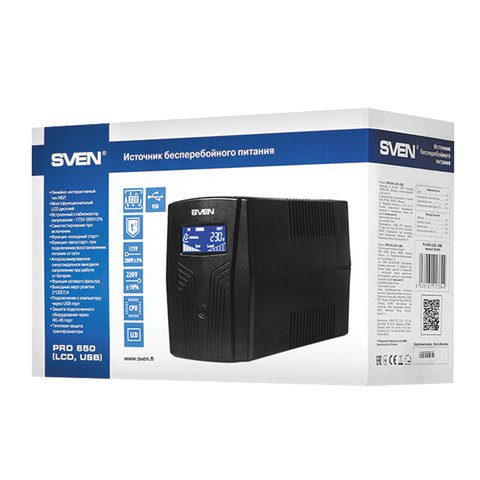 ИБП Sven Pro 650/LCD