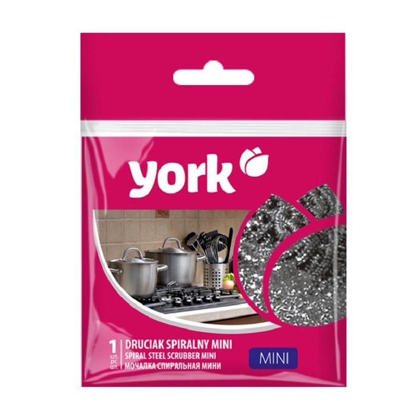 превью Губка для мытья посуды YORK Мини спиральная стальная