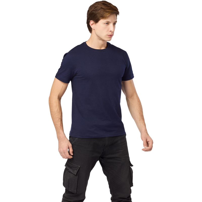 Футболка (160 г. ) с кор. рукавом синяя 5XL(ЗД594075)