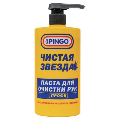 Паста очищающая с абразивом, флакон с дозатором 700 мл, PINGO (Пинго), ЧИСТАЯ ЗВЕЗДА, от стойких загрязнений