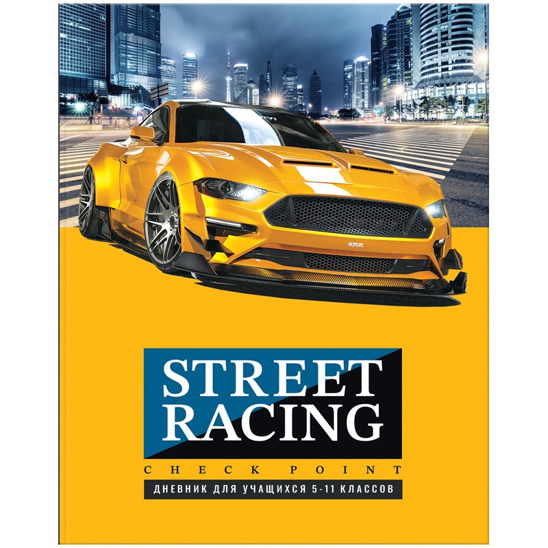 превью Дневник 5-11 кл. 48л. ЛАЙТ BG «Street racing», глянцевая ламинация