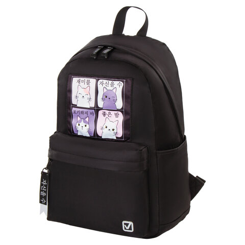превью Рюкзак BRAUBERG FASHION CITY универсальныйFriendly cats44×31х16 см229965