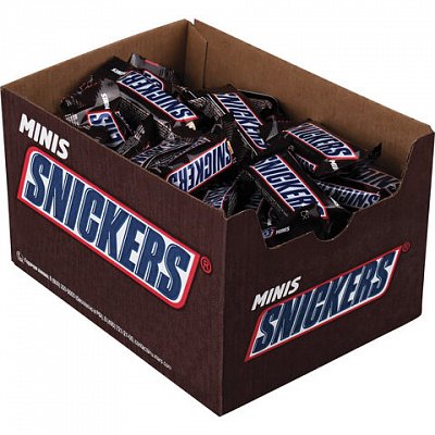 Шоколадные батончики Snickers мини 1кг