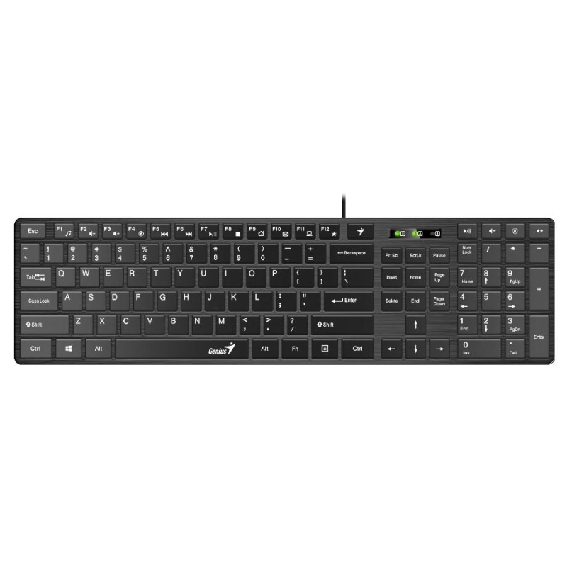 превью Клавиатура Genius SlimStar 126, USB, 104, 1.5 м. черный