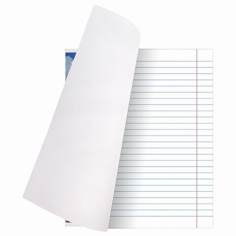 Тетрадь А5, 48 л., BRAUBERG, линия, обложка картон, МИКС