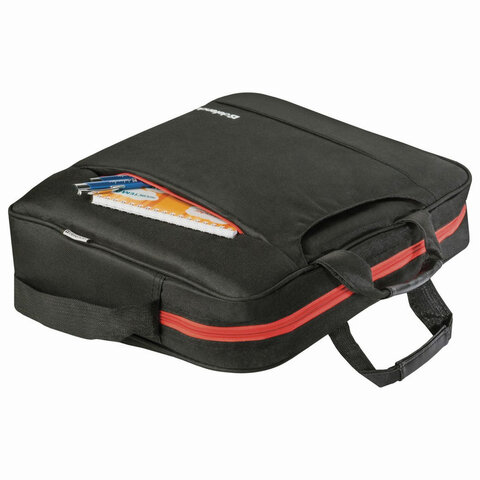 Сумка для ноутбука DEFENDER GEEK 15.6", полиэстер, черная с карманом, 26084