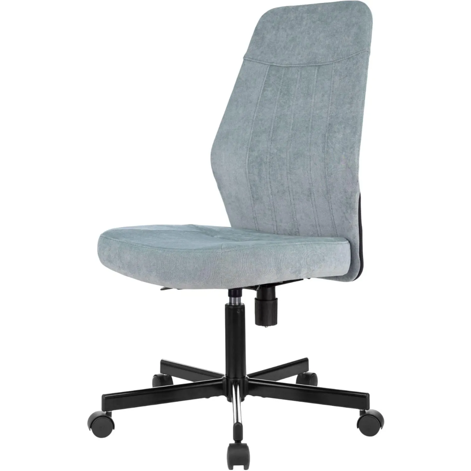 превью Кресло офисное Easy Chair 224 LPU серо-голубое (велюр, металл)