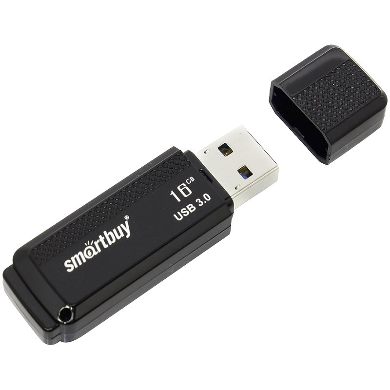 Флэш-диск 16 GB SMARTBUY Dock USB 3.0, черный