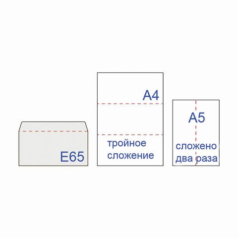 Конверты Е65 (110×220 мм), отрывная лента, Куда-Кому, внутренняя запечатка, КОМПЛЕКТ 100 шт., BRAUBERG, 112195