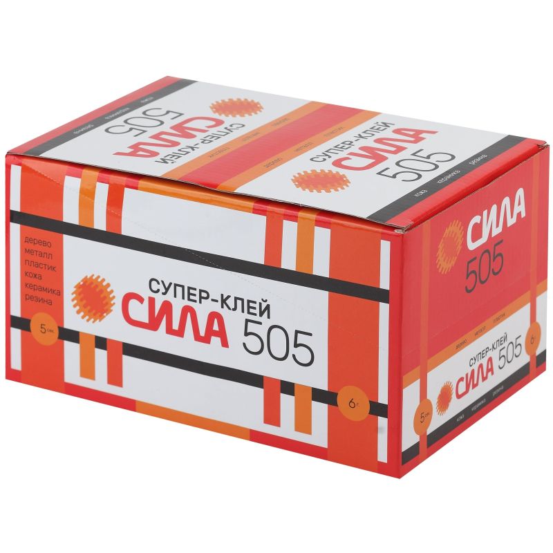 Клей универсальный секундный СИЛА 505, 6 гр. 505-6