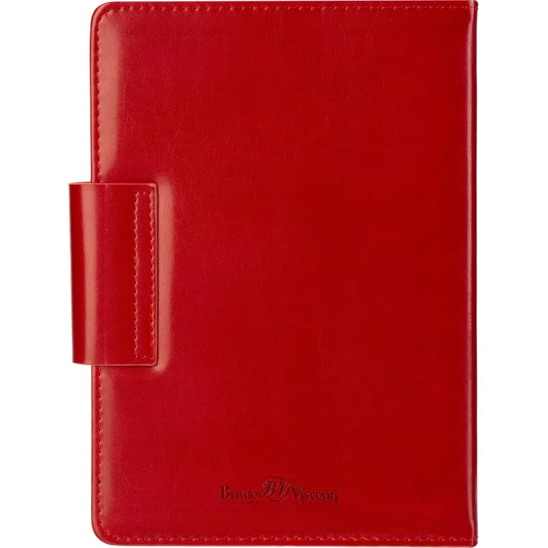 Ежедневник недатированный A5 PRESTIGE красный, 160л 3-352/04