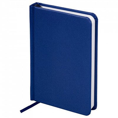 Ежедневник BRAUBERG недатированный, А6, 100×150 мм, «Select», под зернистую кожу, 160 л., темно-синий