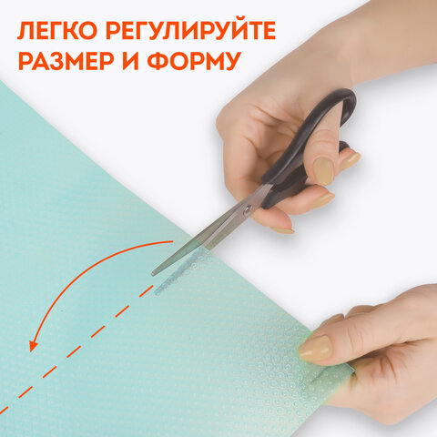 Коврики универсальные 6 шт., 30×45 см, для холодильника, полок, сервировки, бирюзовый, DASWERK
