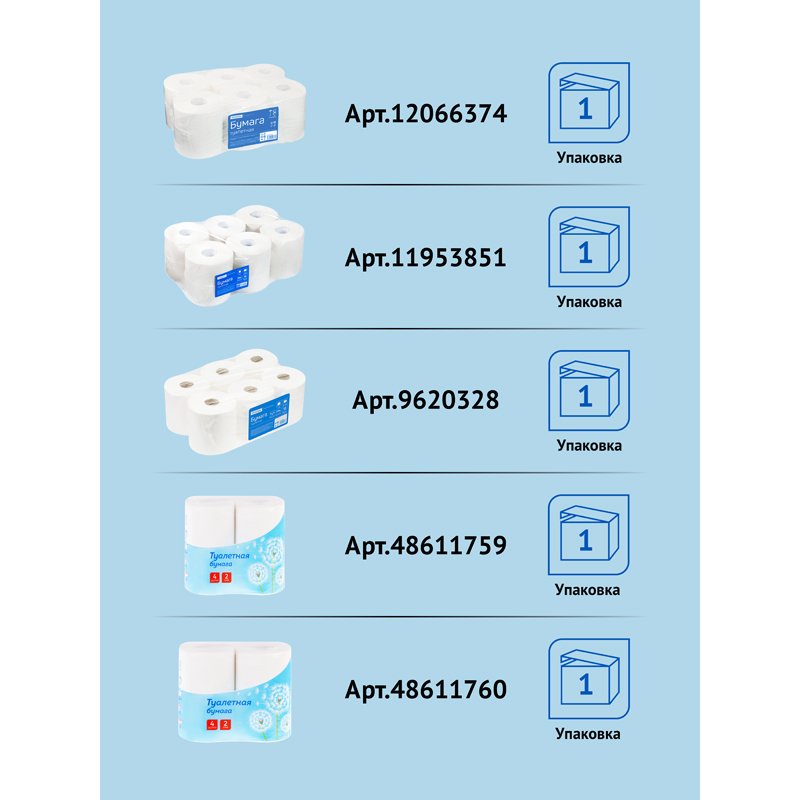 Бумага туалетная OfficeClean, 2-слойная, 4шт., 37.5м/рул., тиснение, белая