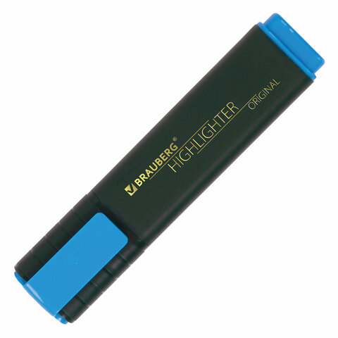 Текстовыделитель BRAUBERG «ORIGINAL», ГОЛУБОЙ, линия 1-5 мм