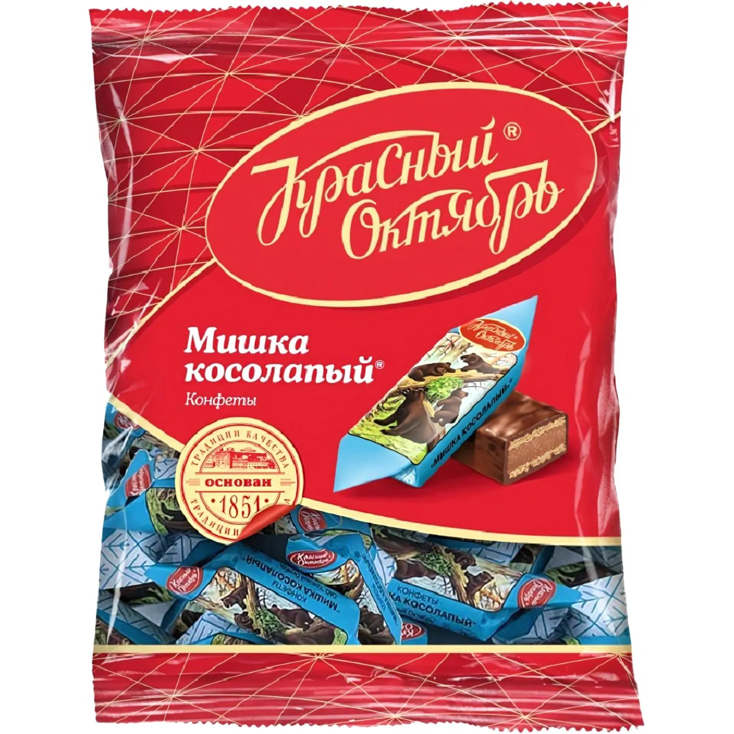 Конфеты шоколадные Красный Октябрь Мишка косолапый 200 г